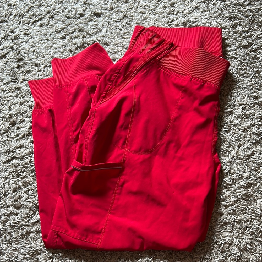Red Jogger scrubs